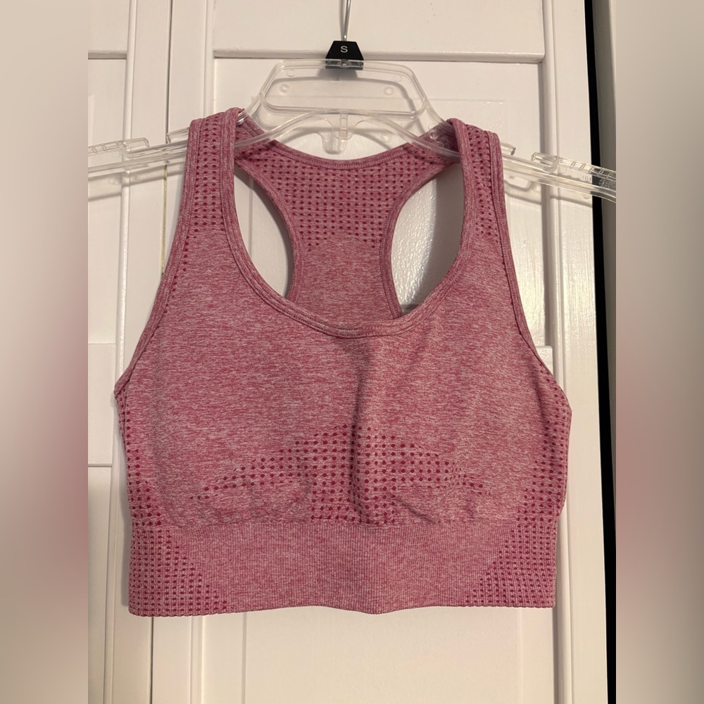 S/M Pink and White Merle Workout Set